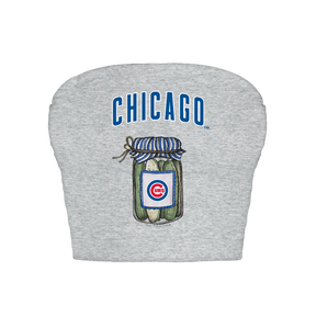 Chicago Cubs Pickle Jar Crop Tube Top