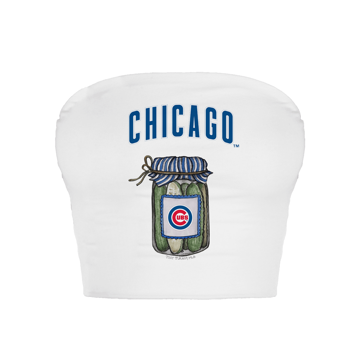 Chicago Cubs Pickle Jar Crop Tube Top