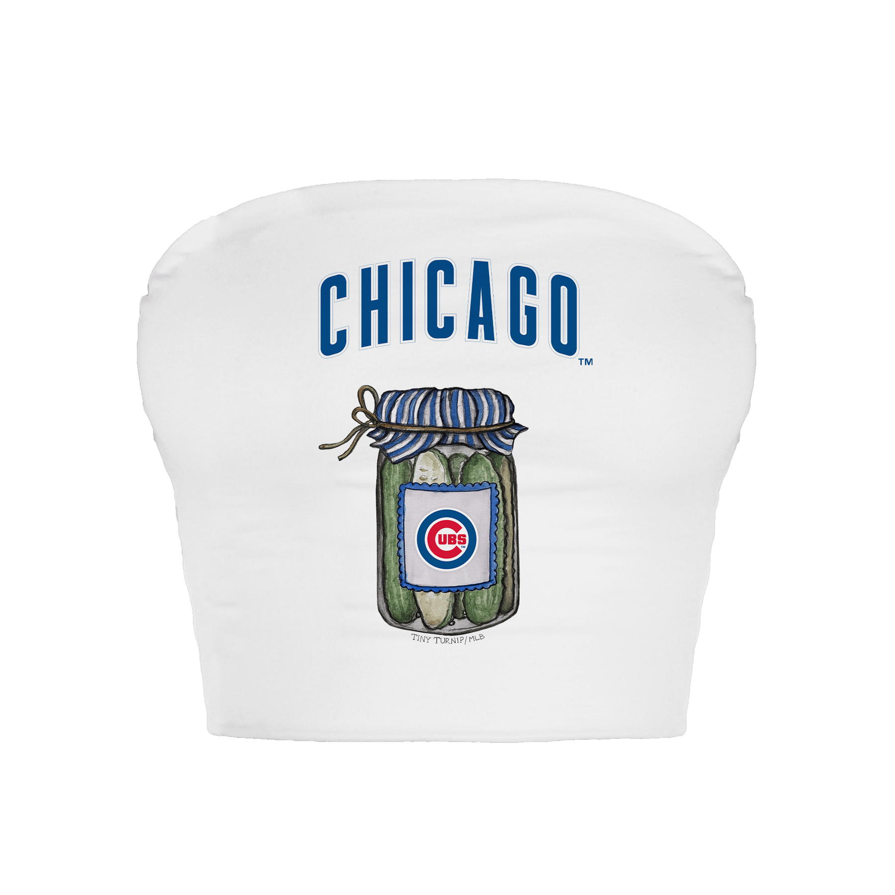 Chicago Cubs Pickle Jar Crop Tube Top