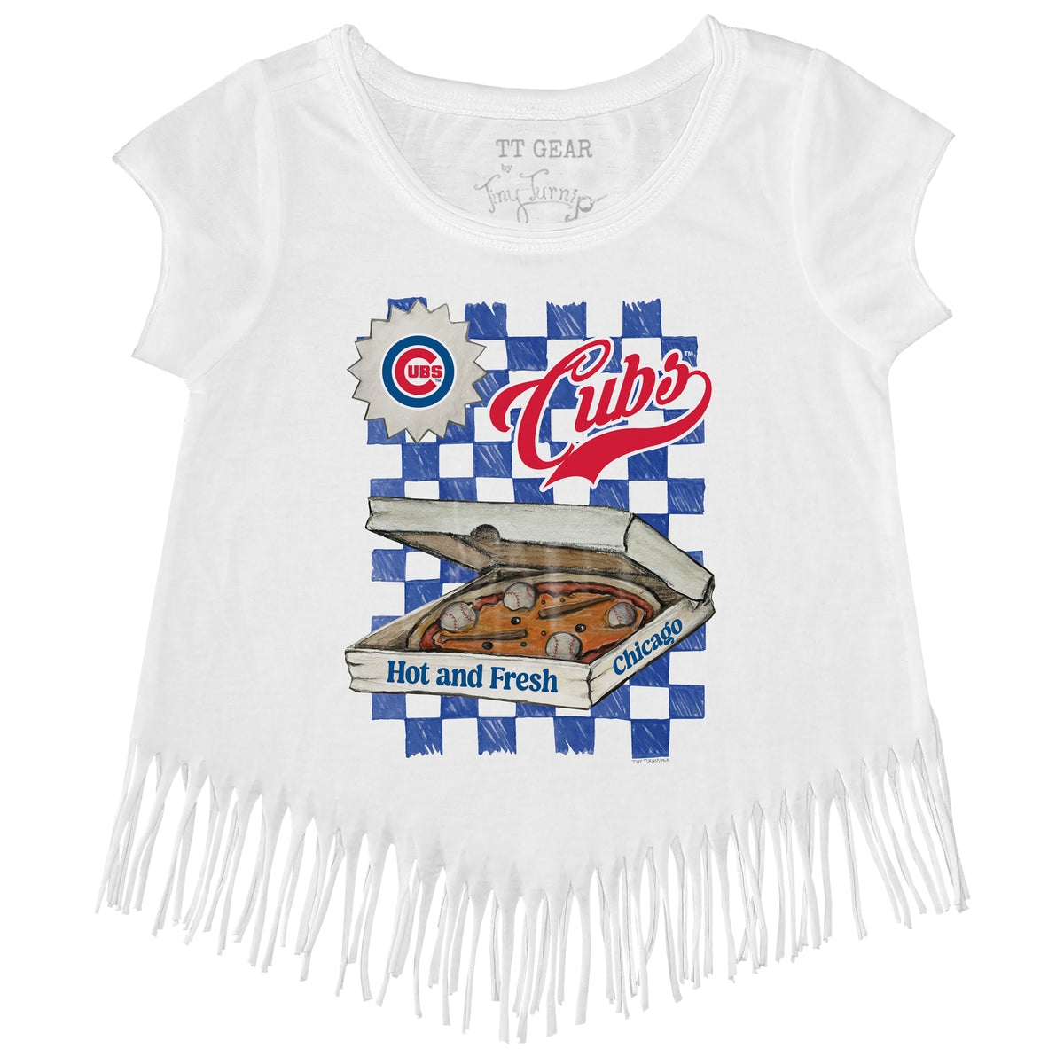 Chicago Cubs Pizza Fringe Tee