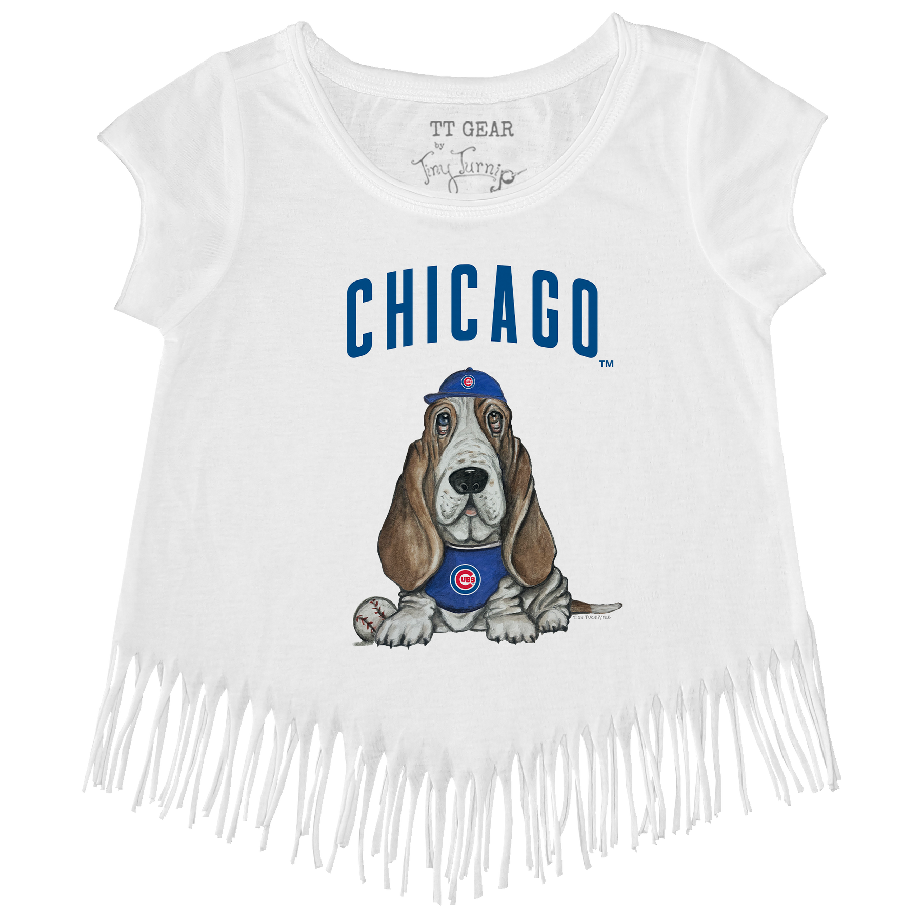 Chicago Cubs Puddy Fringe Tee - Tiny Turnip