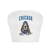 Chicago Cubs Puddy Crop Tube Top - Tiny Turnip