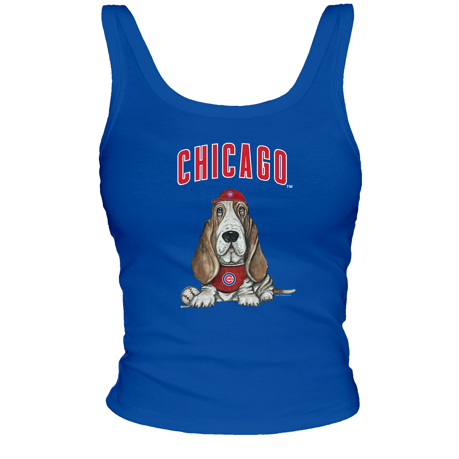 Chicago Cubs Puddy Ribbed Tank - Tiny Turnip