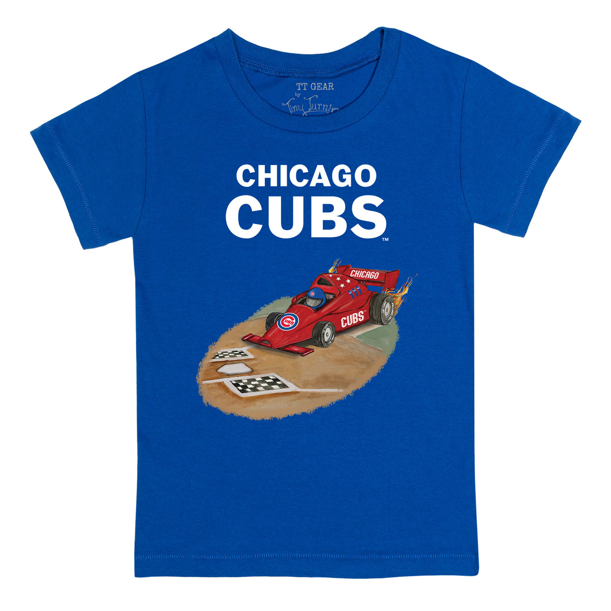 Chicago Cubs Race Car Tee Shirt