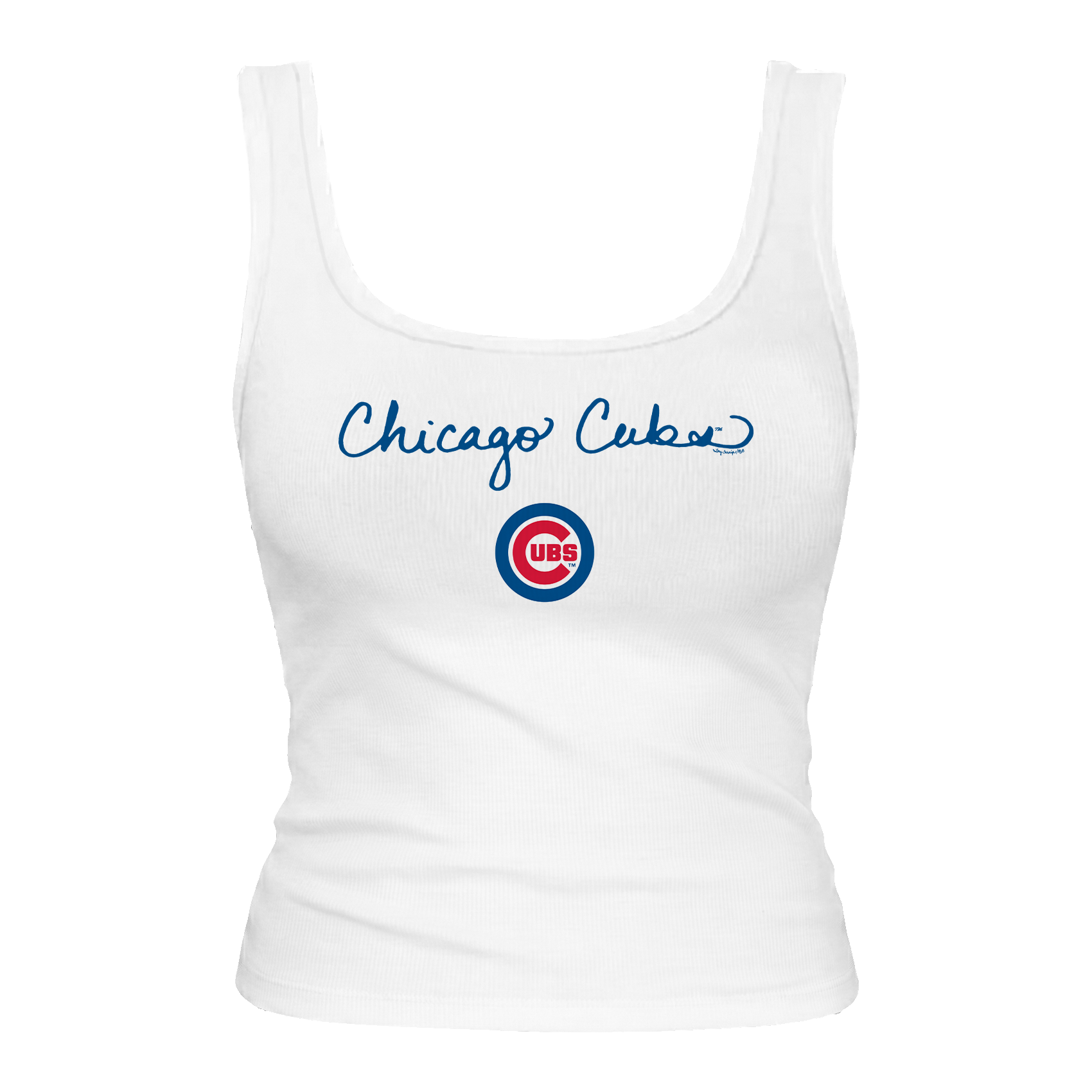 Chicago Cubs Logo Script Emmy Tank