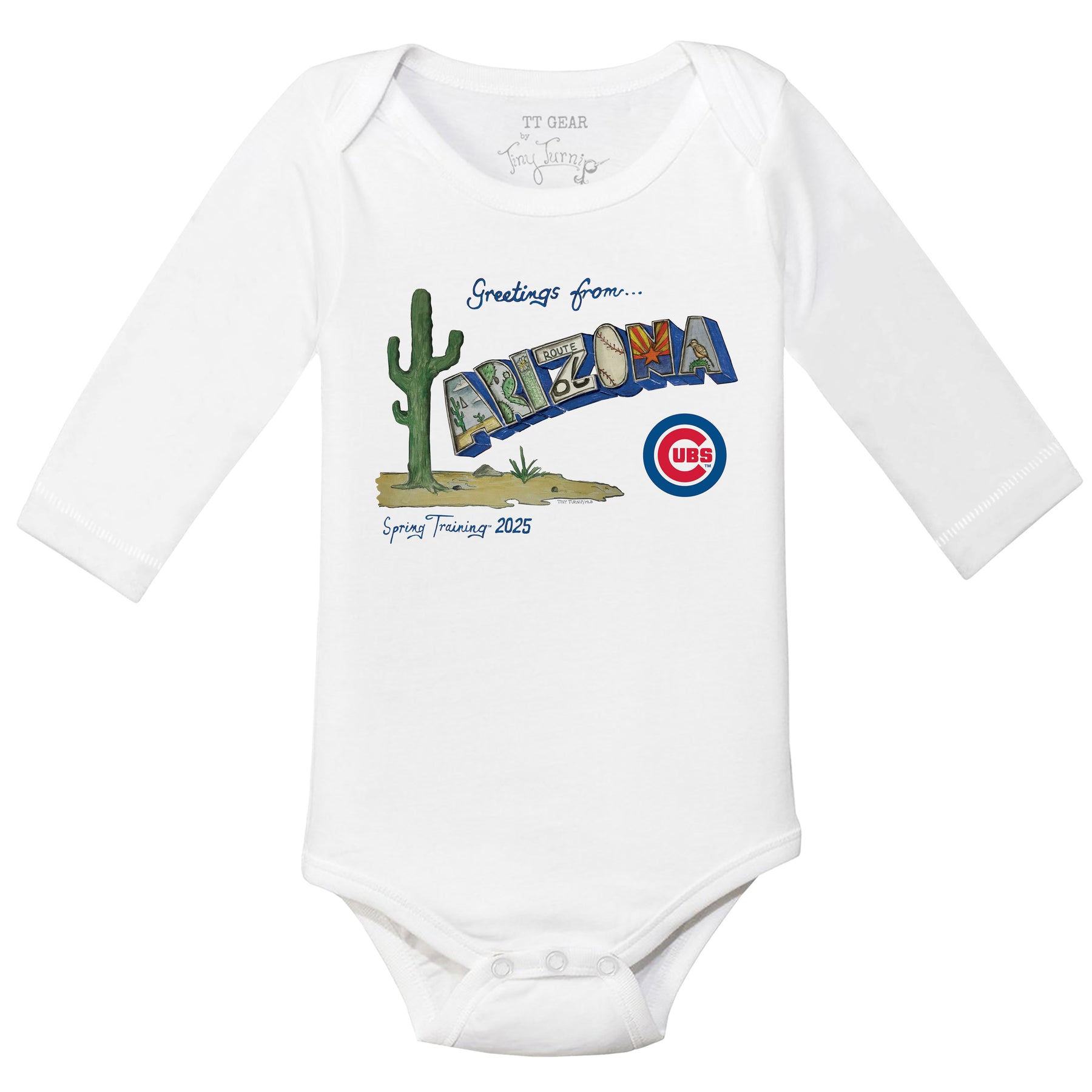 Chicago Cubs Spring Training 2025 Long Sleeve Snapper