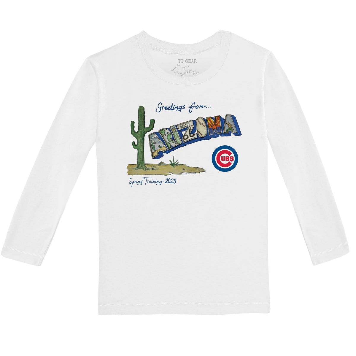 Chicago Cubs Spring Training 2025 Long-Sleeve Tee Shirt