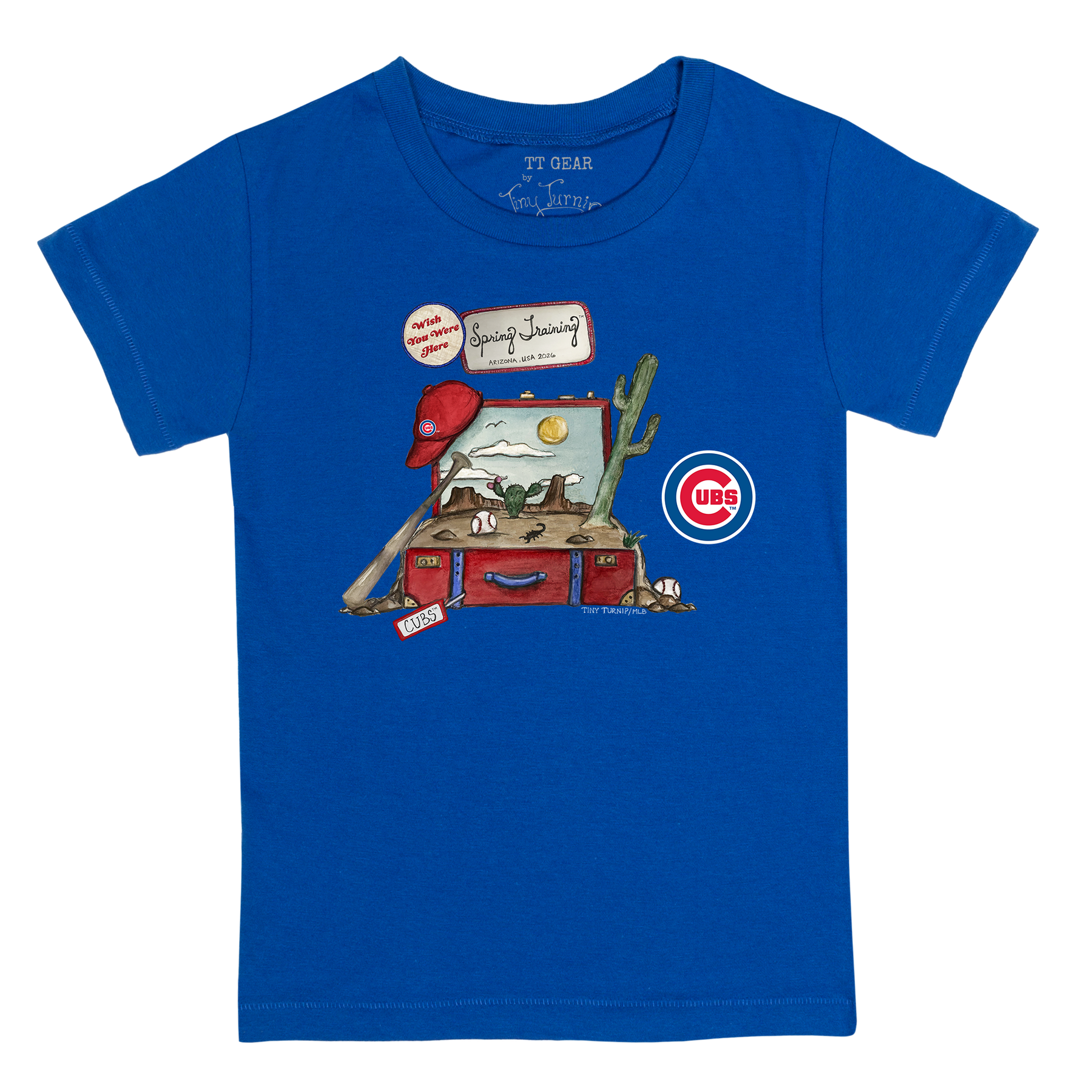 Chicago Cubs Spring Training 2026 Kid's Tee Shirt - Tiny Turnip