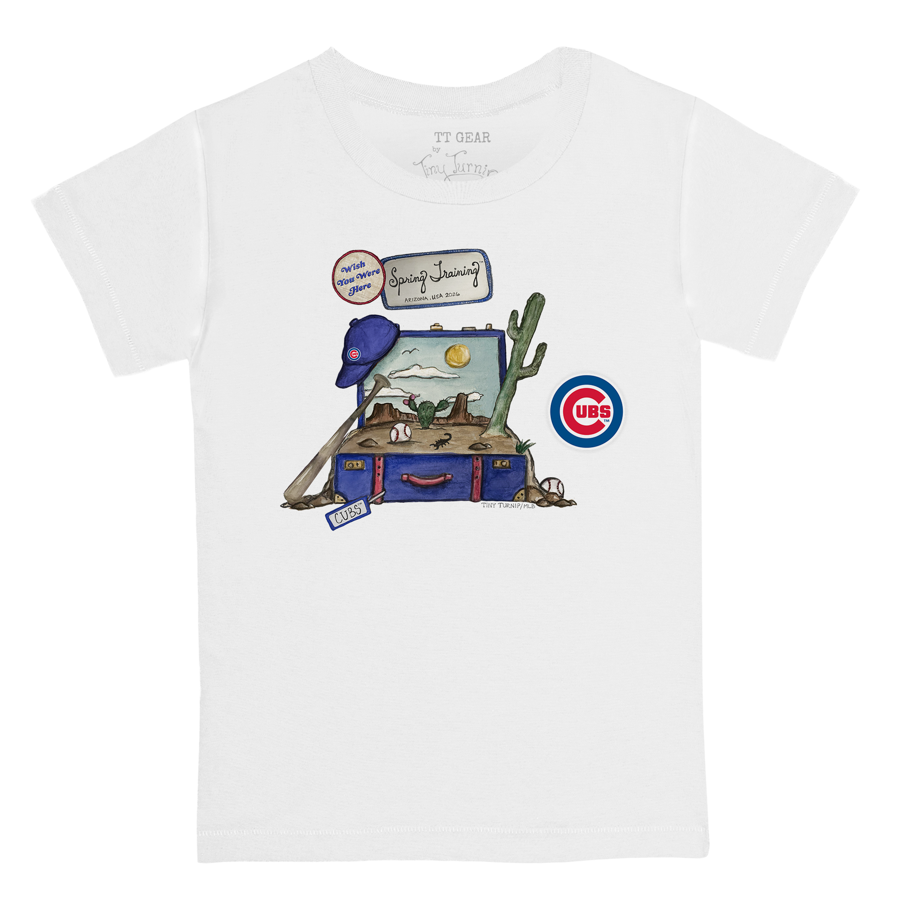 Chicago Cubs Spring Training 2026 Kid's Tee Shirt - Tiny Turnip
