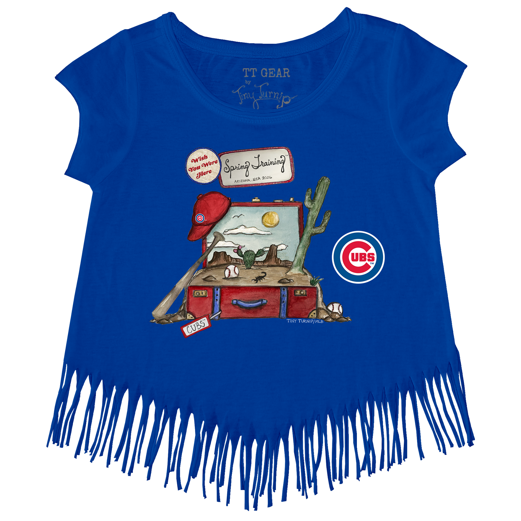 Chicago Cubs Spring Training 2026 Fringe Tee - Tiny Turnip