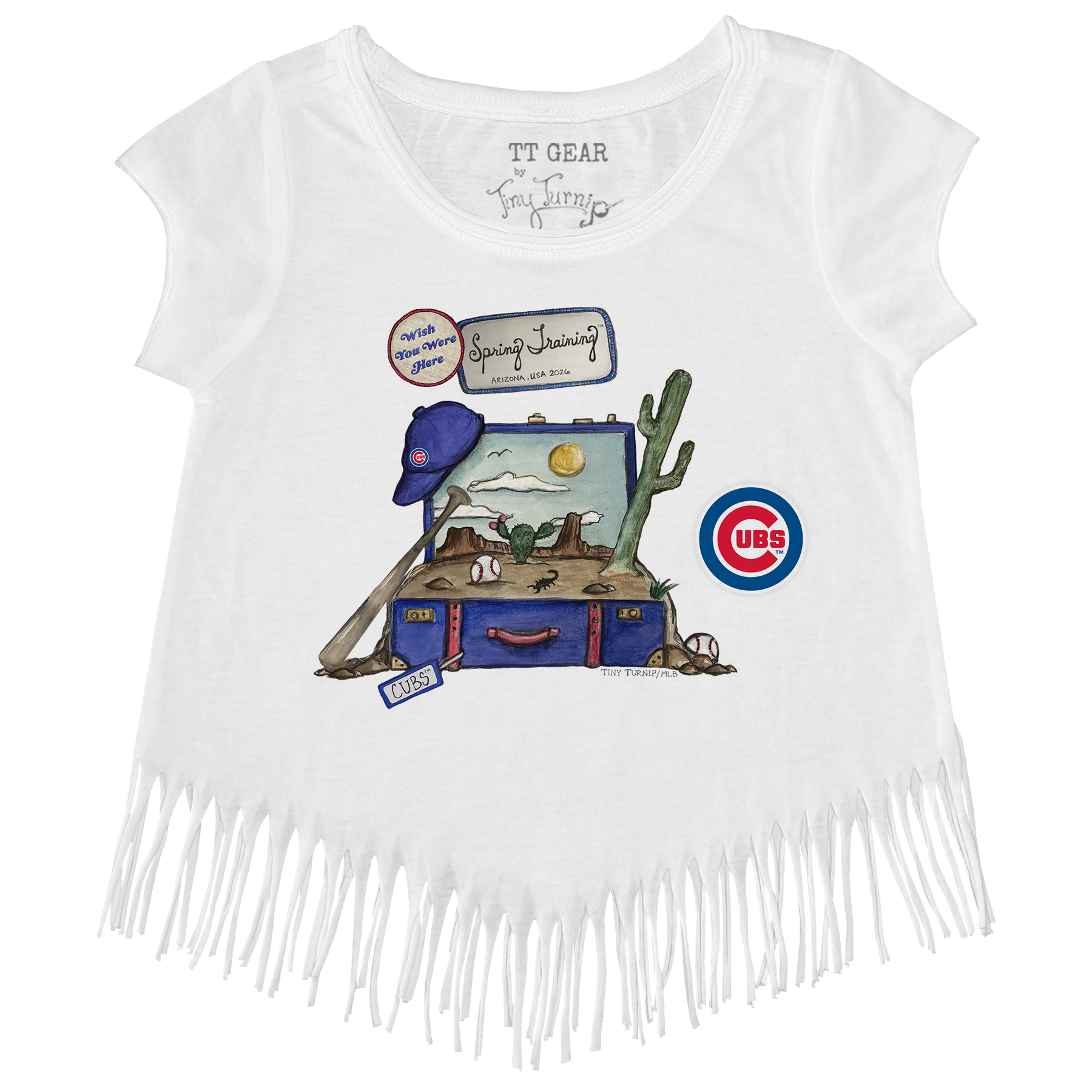 Chicago Cubs Spring Training 2026 Fringe Tee - Tiny Turnip