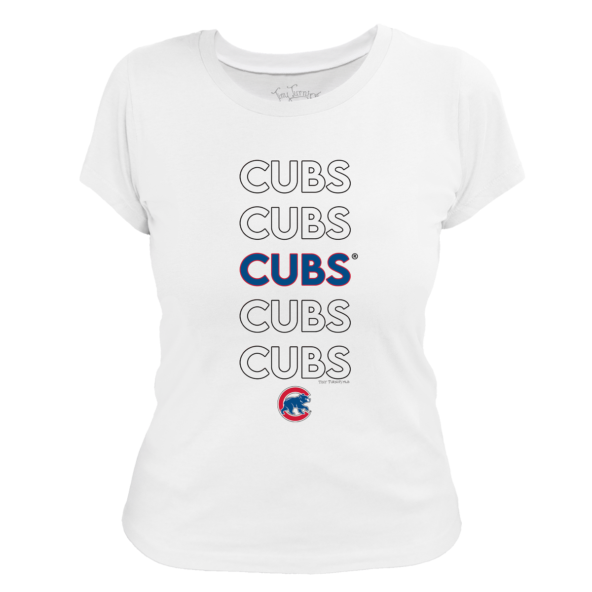 Chicago Cubs Stacked Tee Shirt