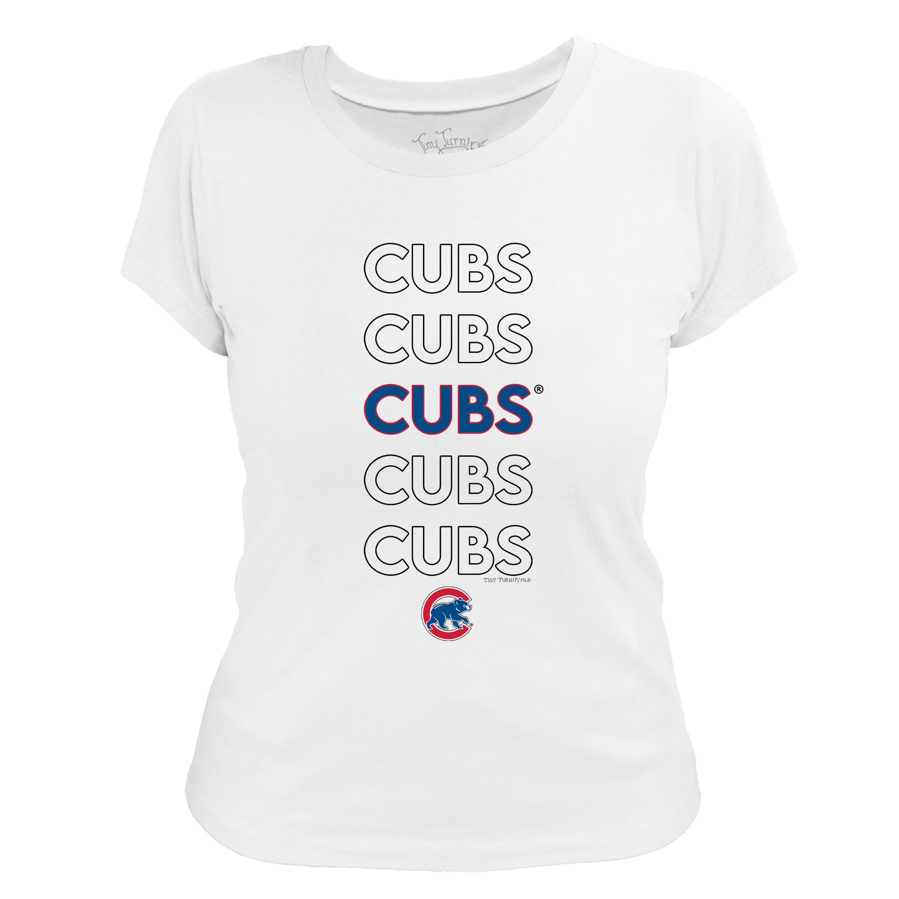 Chicago Cubs Stacked Tee Shirt