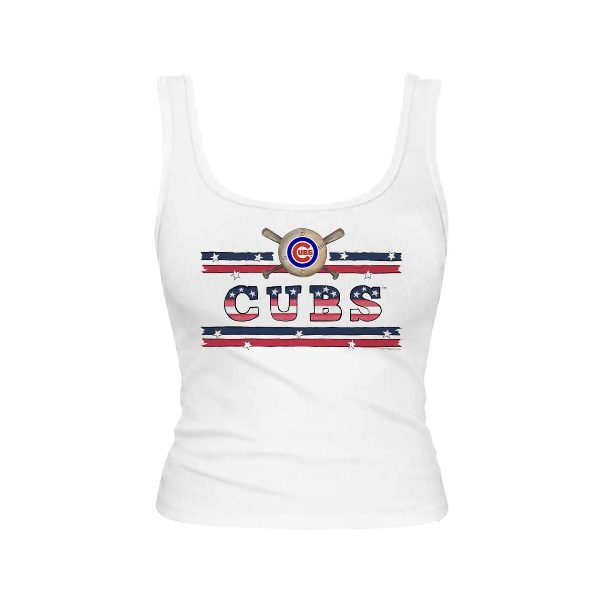 Chicago Cubs Stars and Stripes Emmy Tank