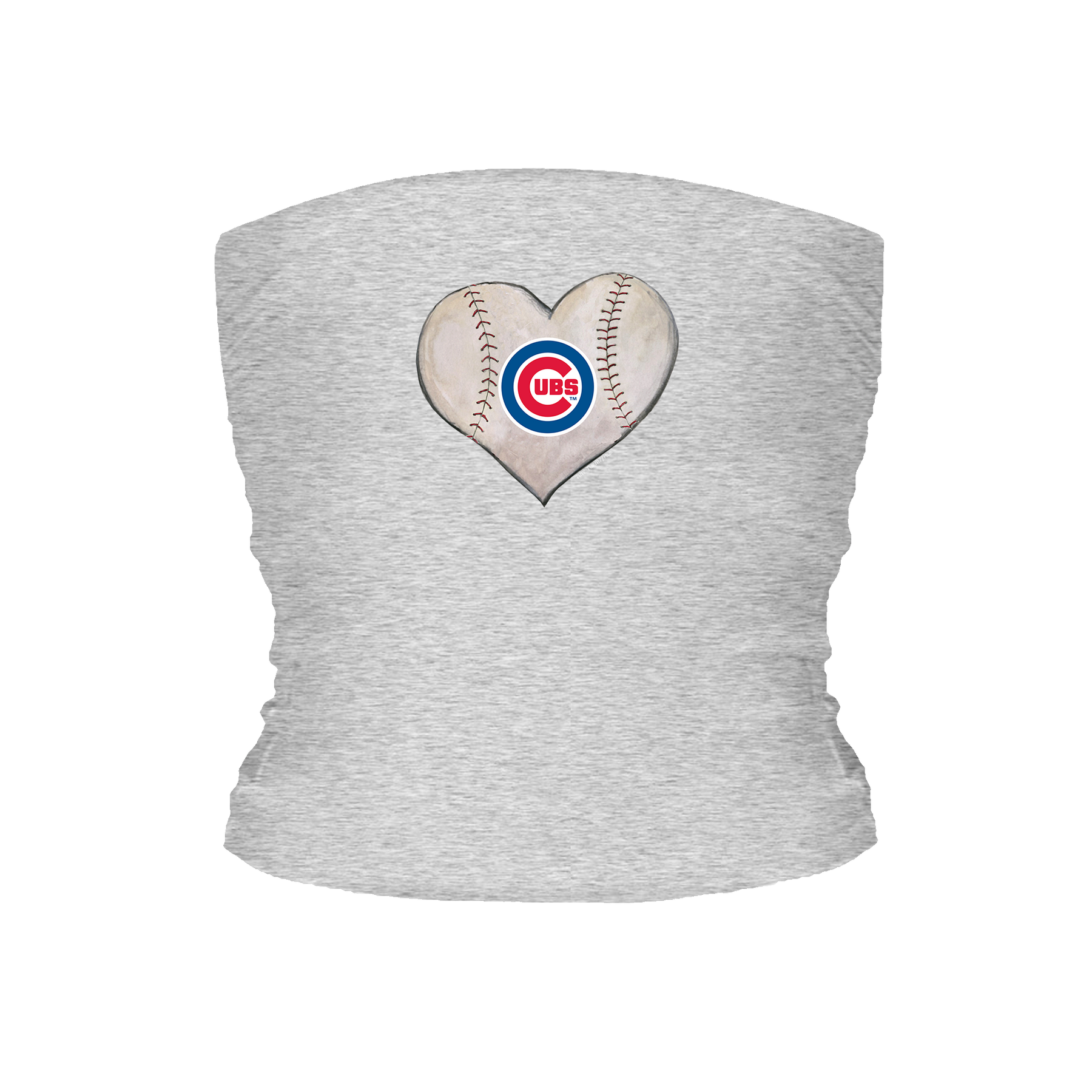 Chicago Cubs Stitched Heart Tube Top - Tiny Turnip