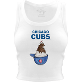 Chicago Cubs Sundae Helmet Crop Tank - Tiny Turnip