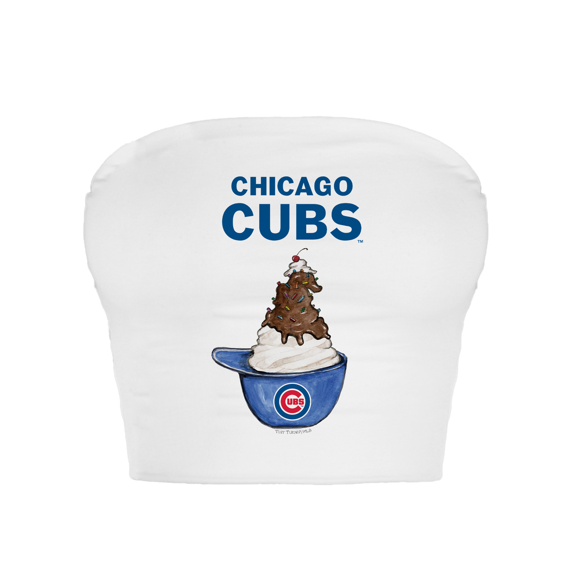 Chicago Cubs Sundae Helmet Crop Tube Top