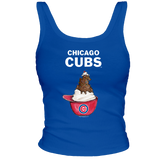 Chicago Cubs Sundae Helmet Ribbed Tank - Tiny Turnip