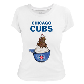 Chicago Cubs Sundae Helmet Women's Tee Shirt