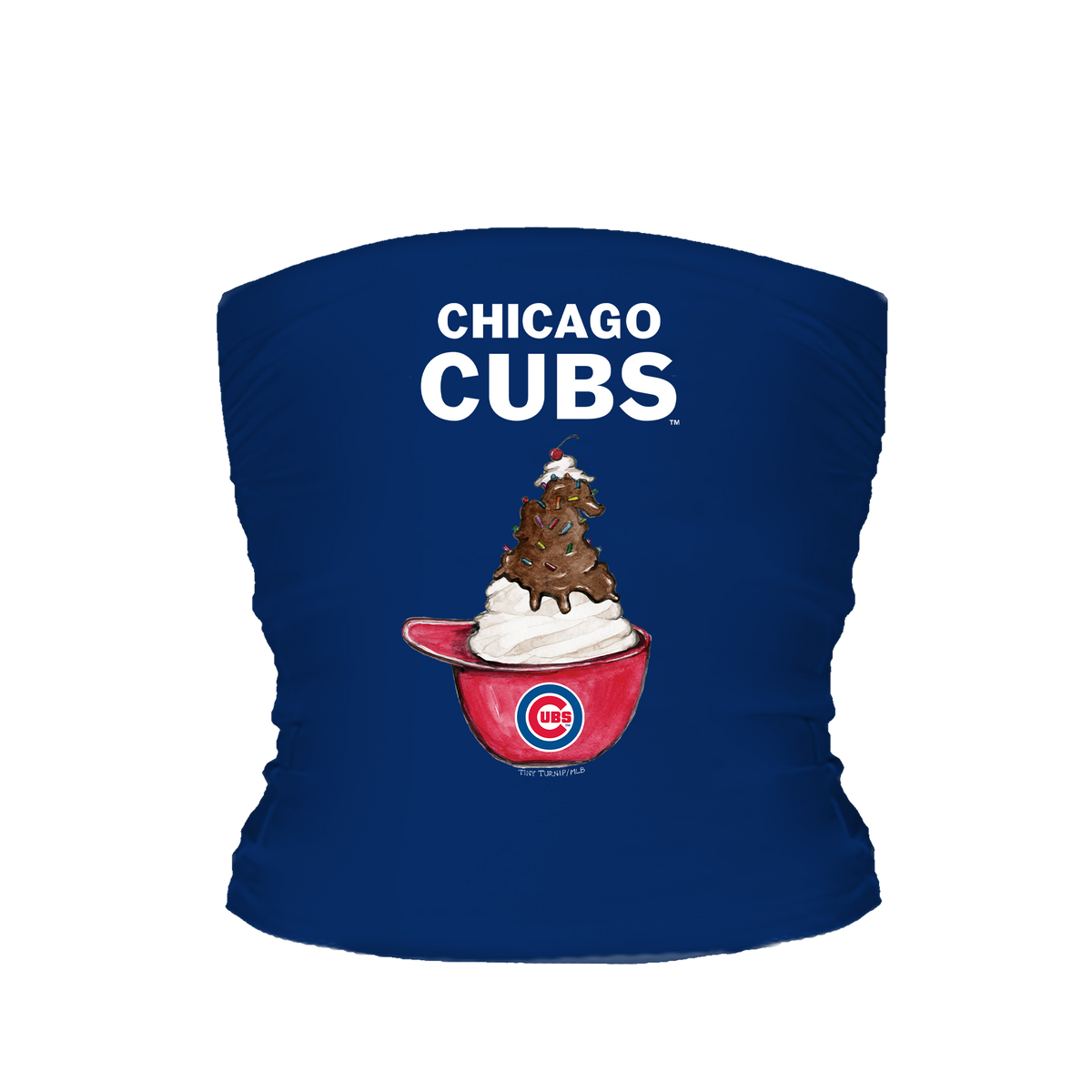 Chicago Cubs Sundae Helmet Tube Top - Tiny Turnip