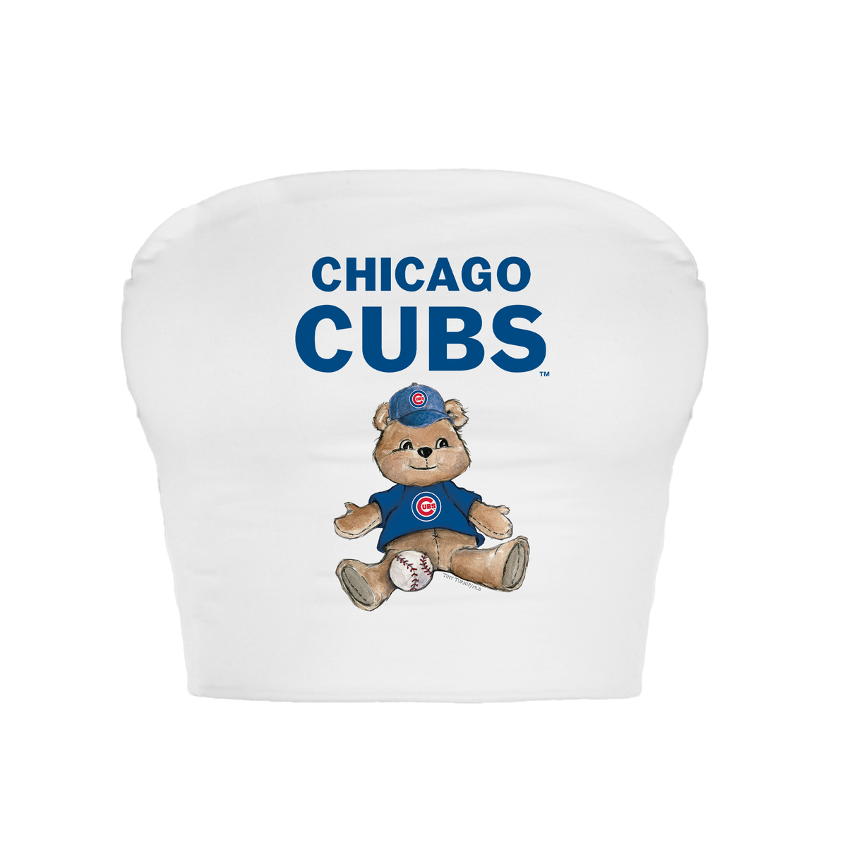 Chicago Cubs Teddy Crop Tube Top