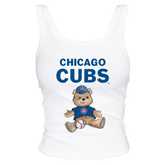 Chicago Cubs Teddy Ribbed Tank - Tiny Turnip