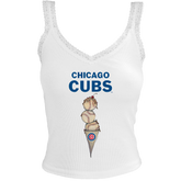 Chicago Cubs Triple Scoop Lace Tank