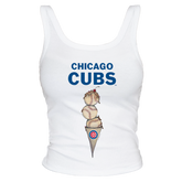 Chicago Cubs Triple Scoop Ribbed Tank - Tiny Turnip