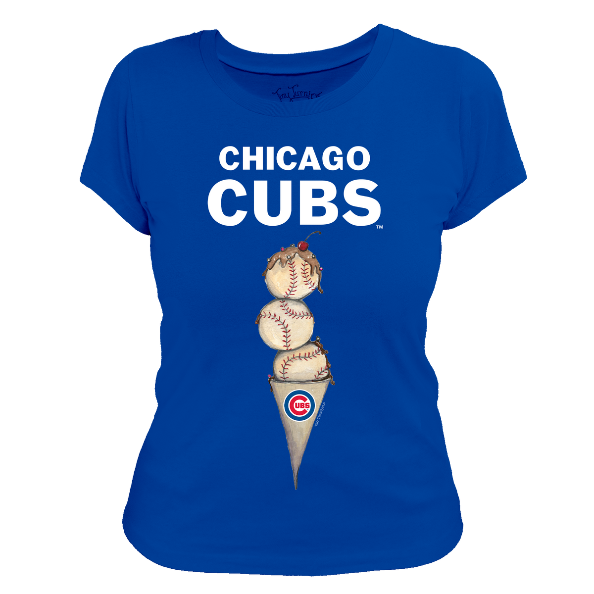 Chicago Cubs Triple Scoop Women's Tee Shirt