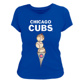Chicago Cubs Triple Scoop Women's Tee Shirt