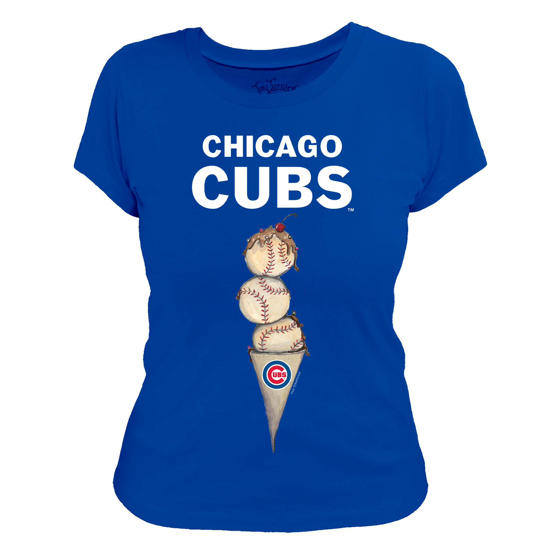 Chicago Cubs Triple Scoop Women's Tee Shirt