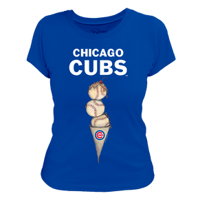 Chicago Cubs Triple Scoop Women's Tee Shirt