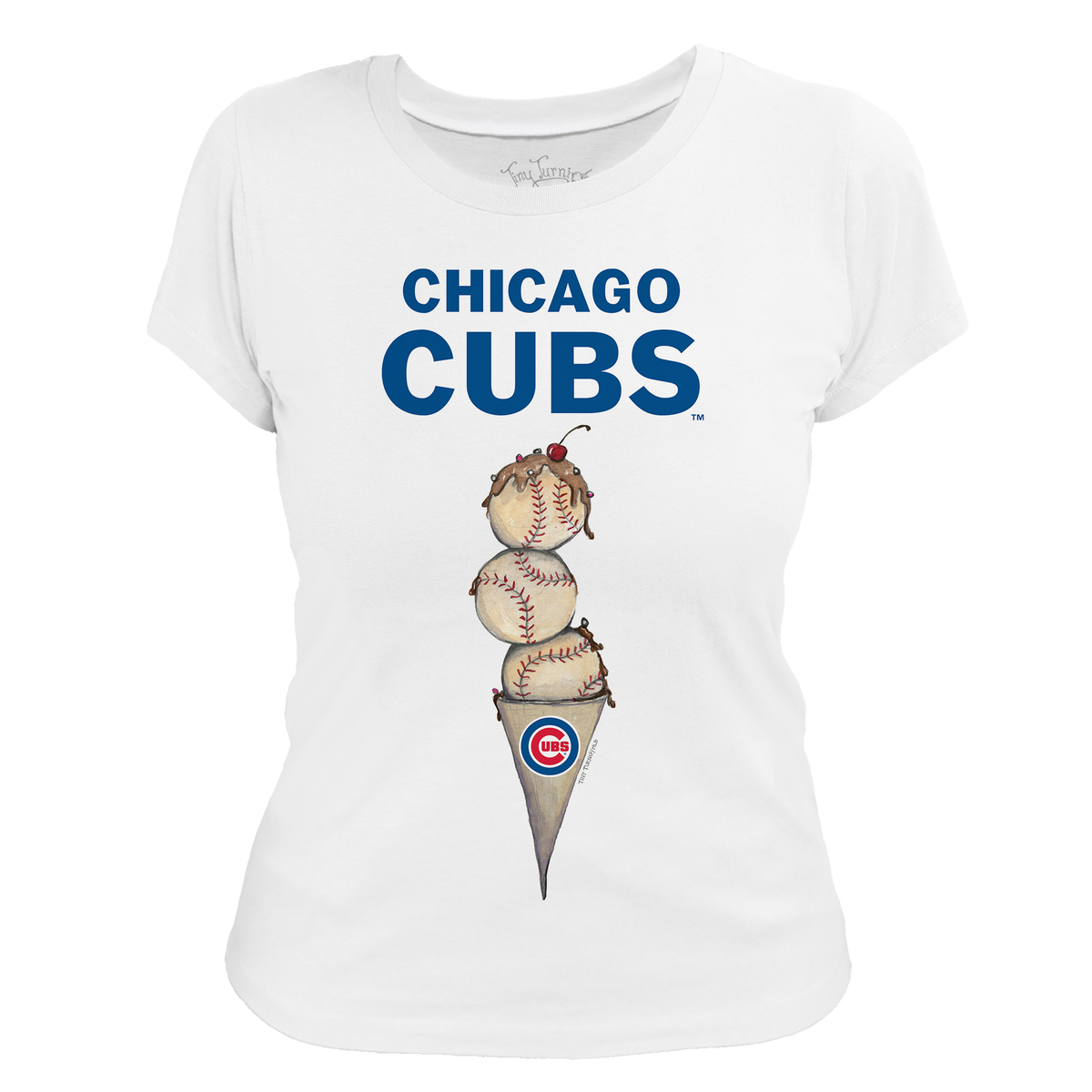 Chicago Cubs Triple Scoop Women's Tee Shirt
