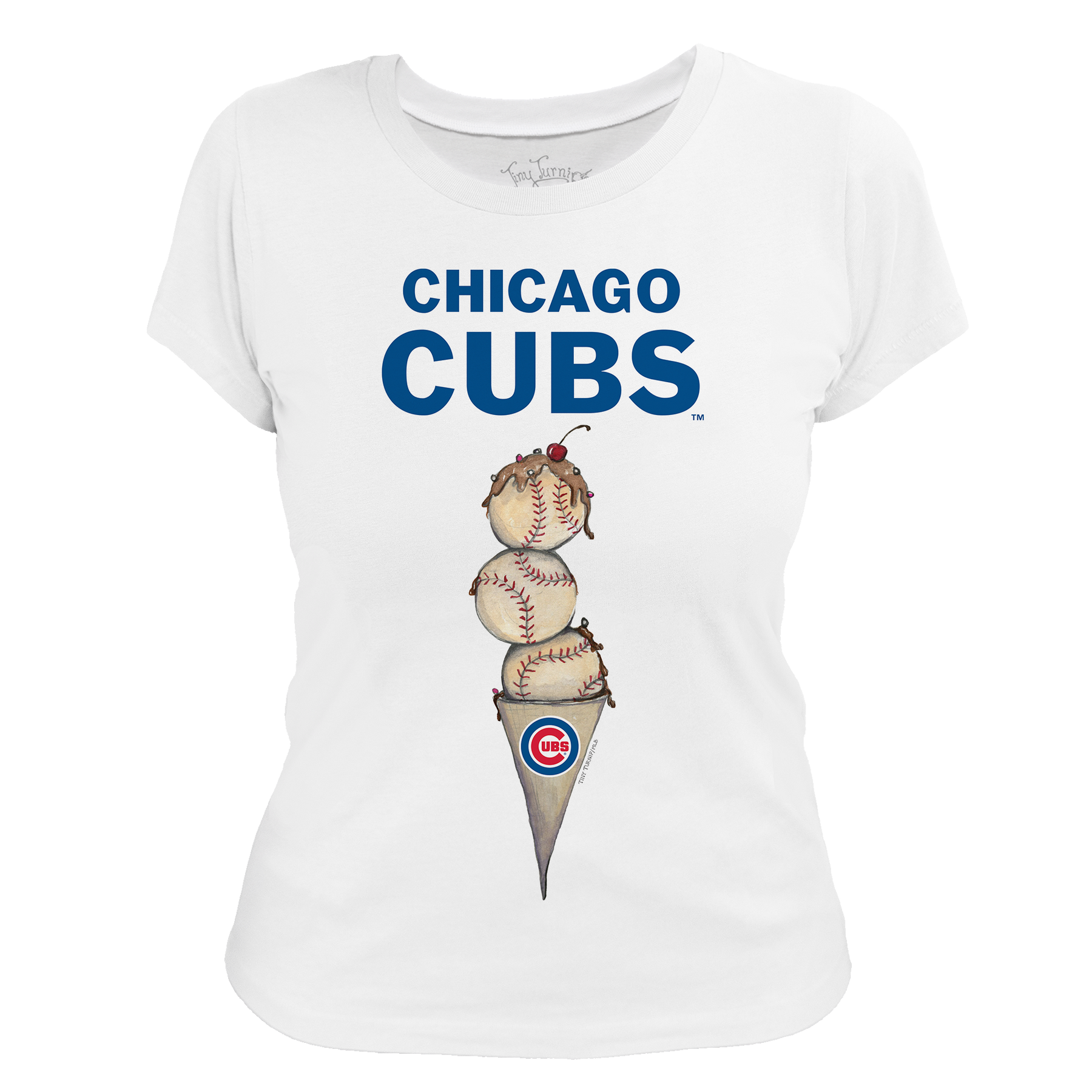 Chicago Cubs Triple Scoop Women's Tee Shirt
