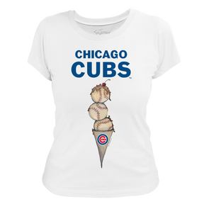 Chicago Cubs Triple Scoop Women's Tee Shirt