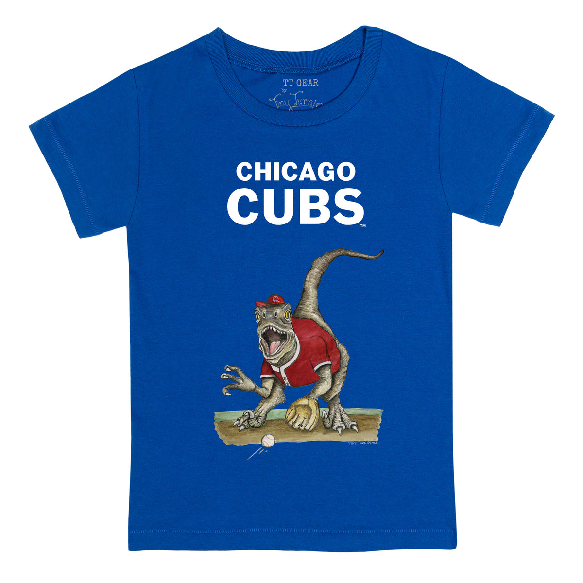 Chicago Cubs Velociraptor Tee Shirt