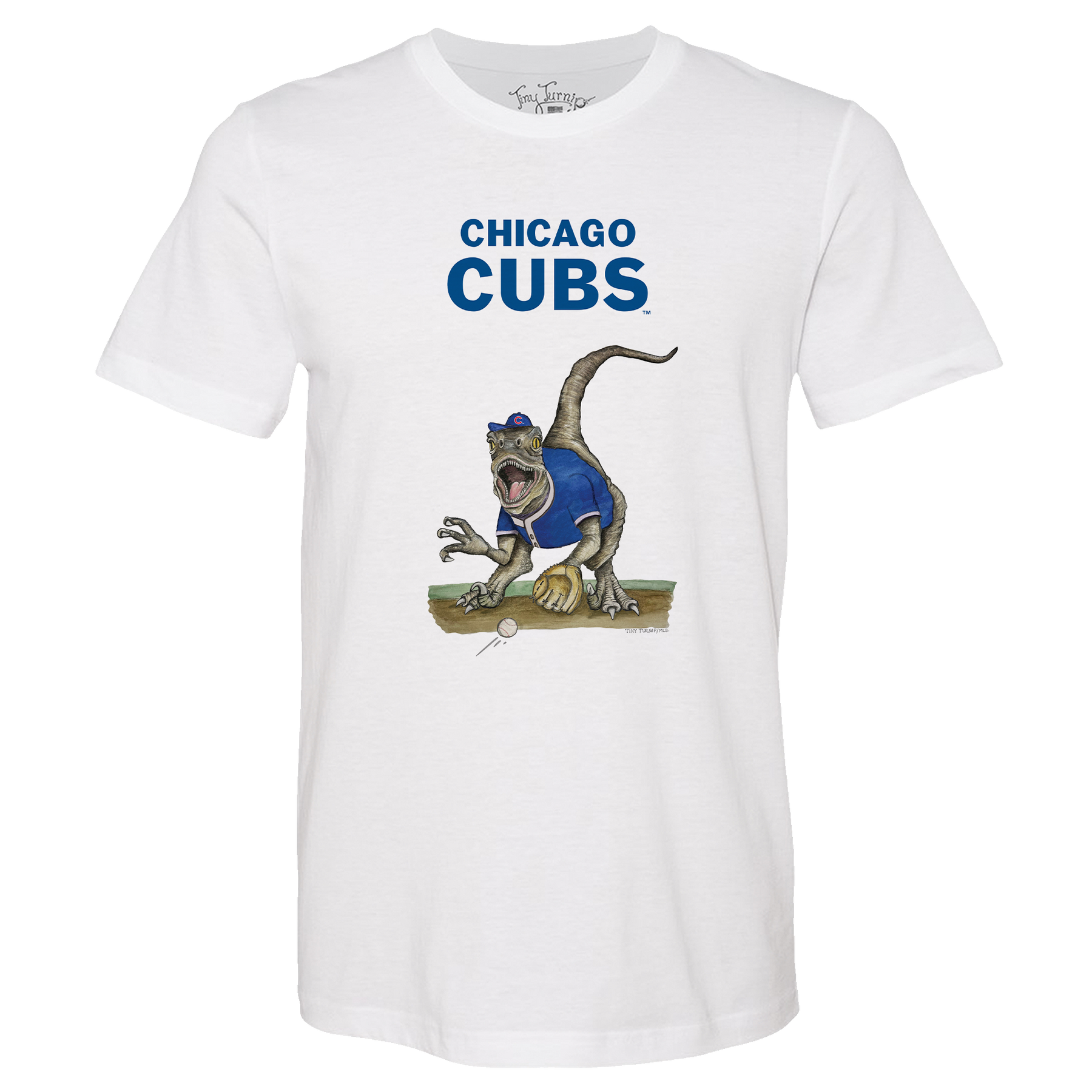 Chicago Cubs Velociraptor Tee Shirt