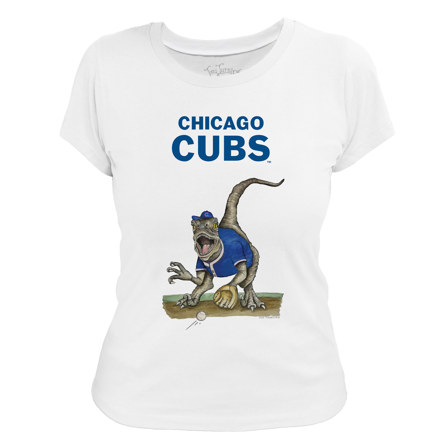 Chicago Cubs Velociraptor Tee Shirt