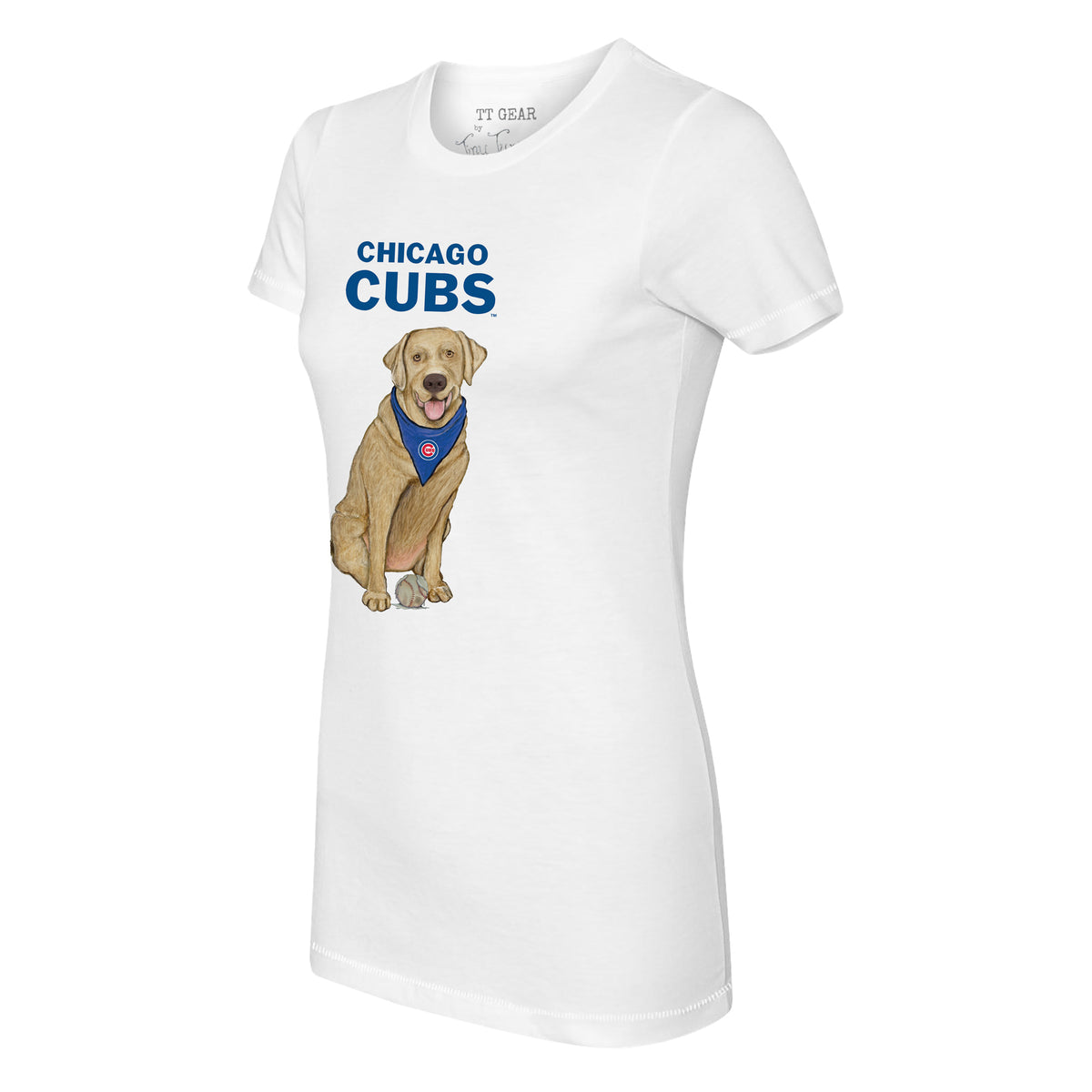 Chicago Cubs Yellow Labrador Retriever Tee Shirt