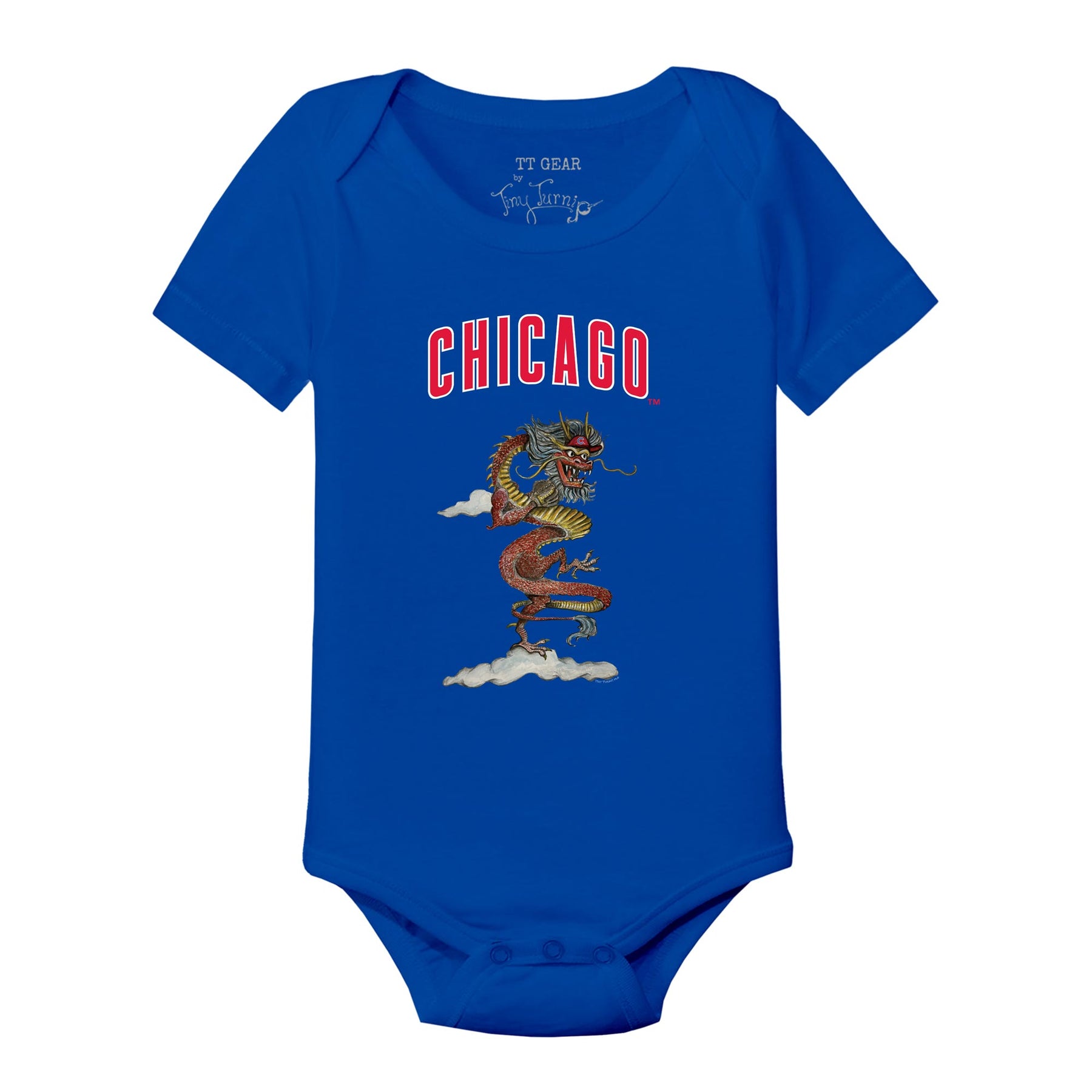 Chicago Cubs 2024 Year of the Dragon Short Sleeve Snapper