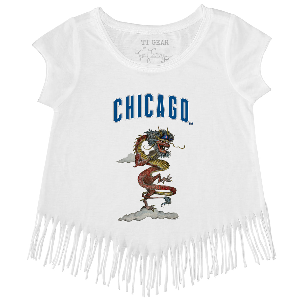 Chicago Cubs 2024 Year of the Dragon Fringe Tee