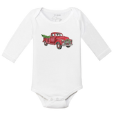 Vintage Christmas Truck Long-Sleeve Snapper