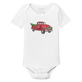 Vintage Christmas Truck Short Sleeve Snapper
