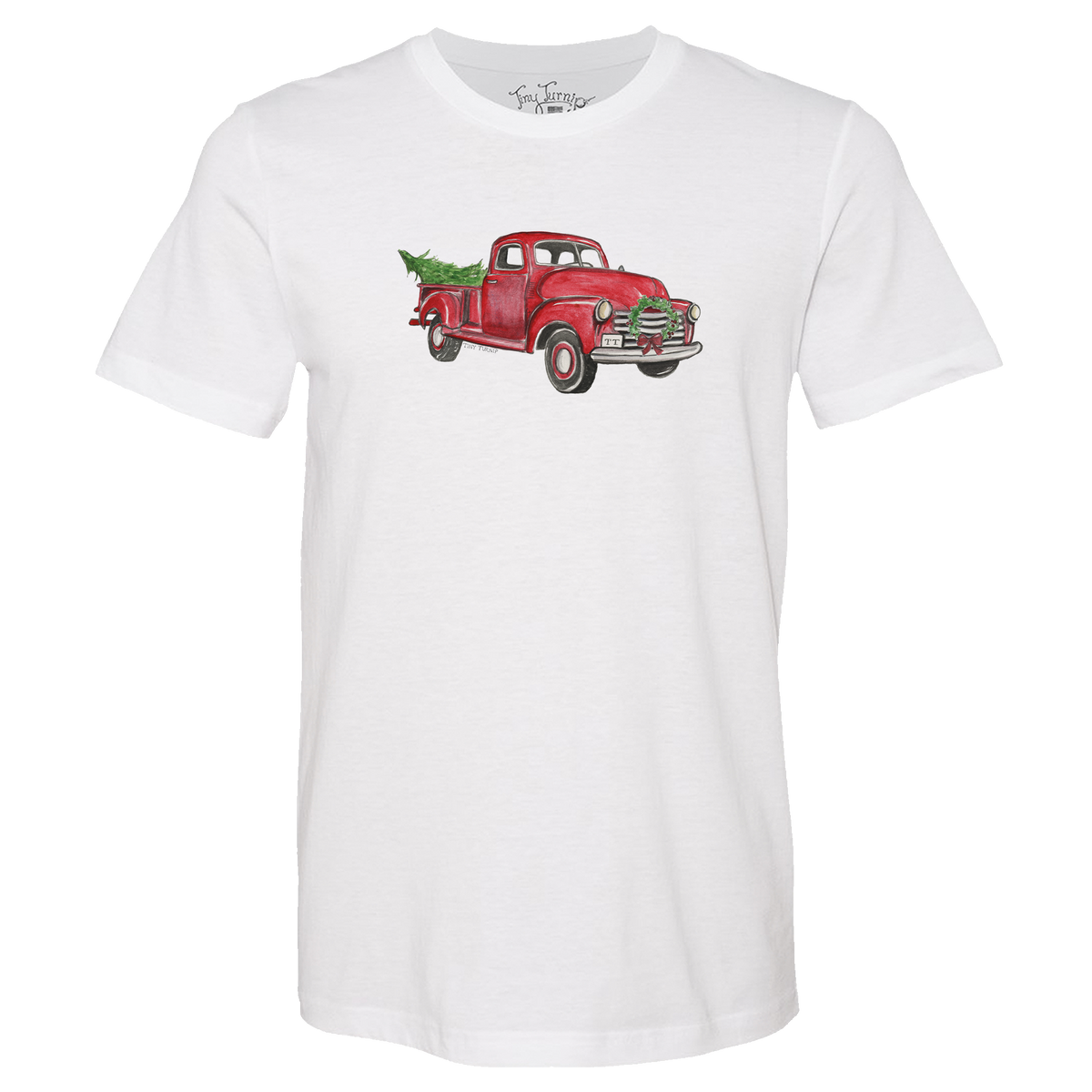 Vintage Christmas Truck Unisex Tee Shirt