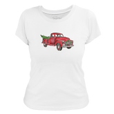 Vintage Christmas Truck Women's Tee Shirt