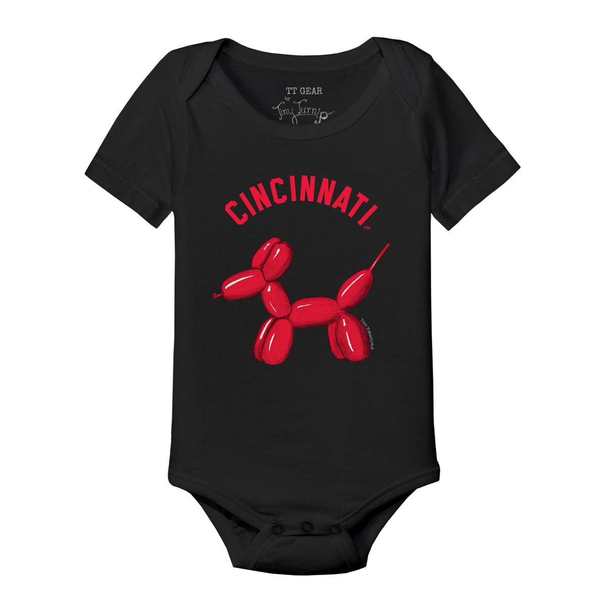 Cincinnati Reds Balloon Dog Short Sleeve Snapper