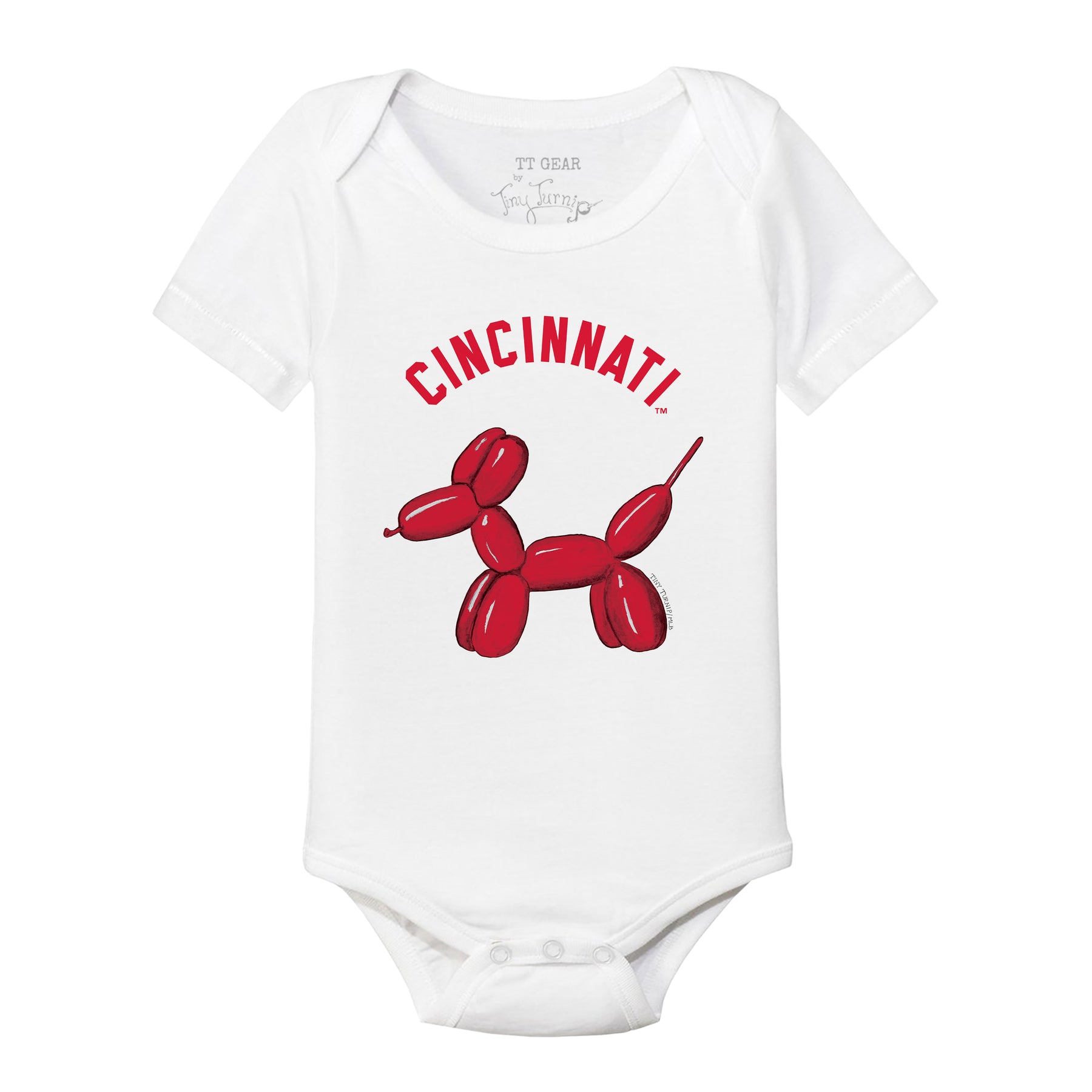 Cincinnati Reds Balloon Dog Short Sleeve Snapper