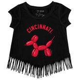 Cincinnati Reds Balloon Dog Fringe Tee