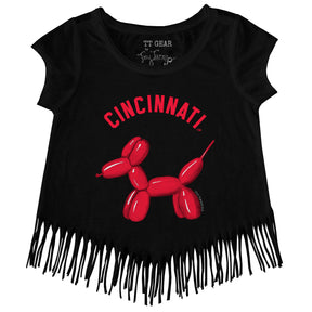 Cincinnati Reds Balloon Dog Fringe Tee