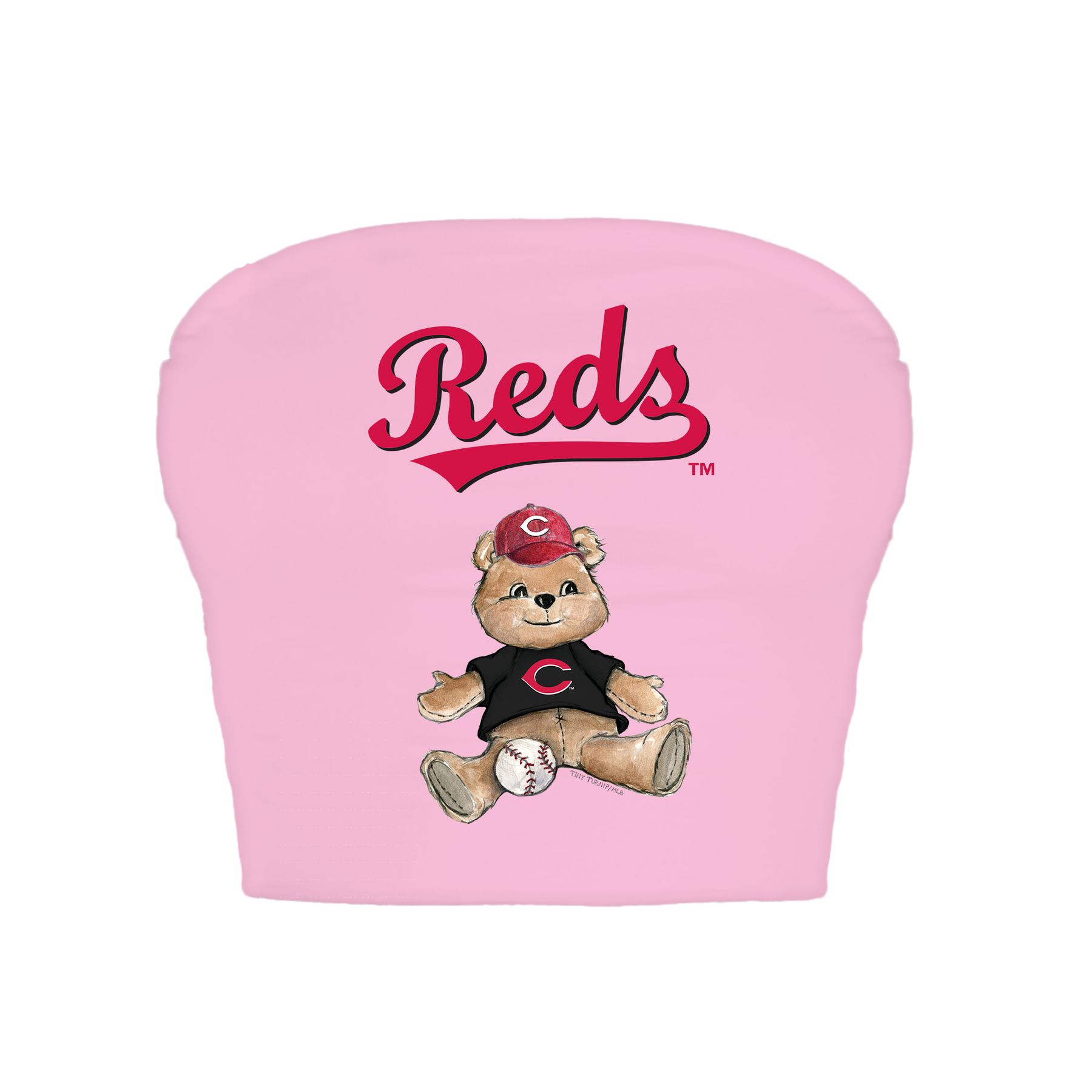 Cincinnati Reds Teddy Crop Tube Top
